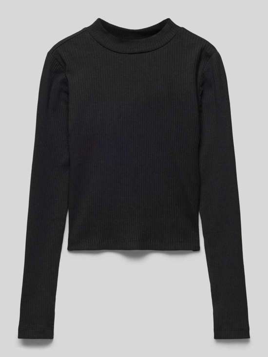 Рубашка с длинными рукавами и круглым вырезом в рубчик LINEA