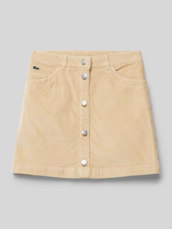 Юбка с планкой на пуговицах