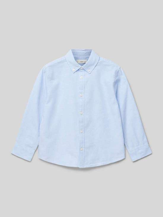 Повседневная рубашка с воротником на пуговицах