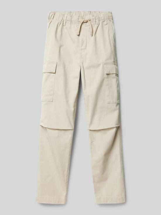 Узкие брюки-карго с кулиской