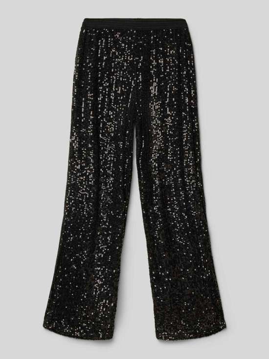 Брюки прямого кроя с отделкой пайетками FRANSA