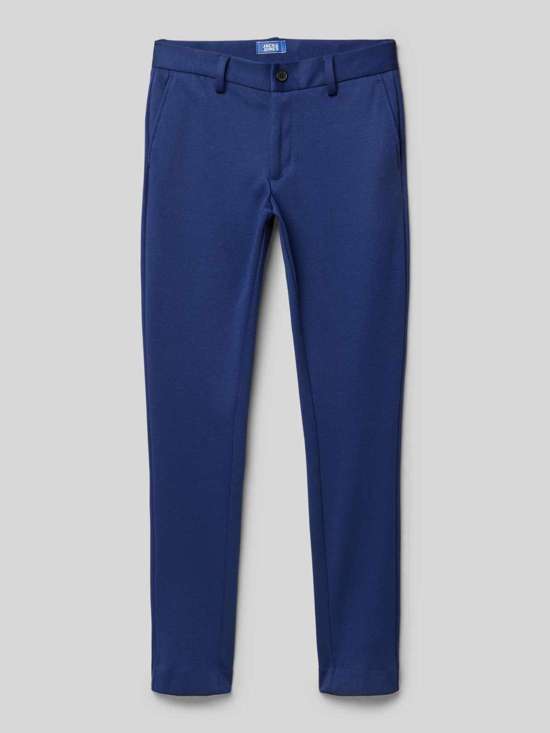 Брюки-чиносы узкого кроя с декоративными швами и содержанием вискозы JAXON