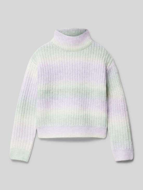 Трикотажный джемпер обычного кроя с градиентной отделкой