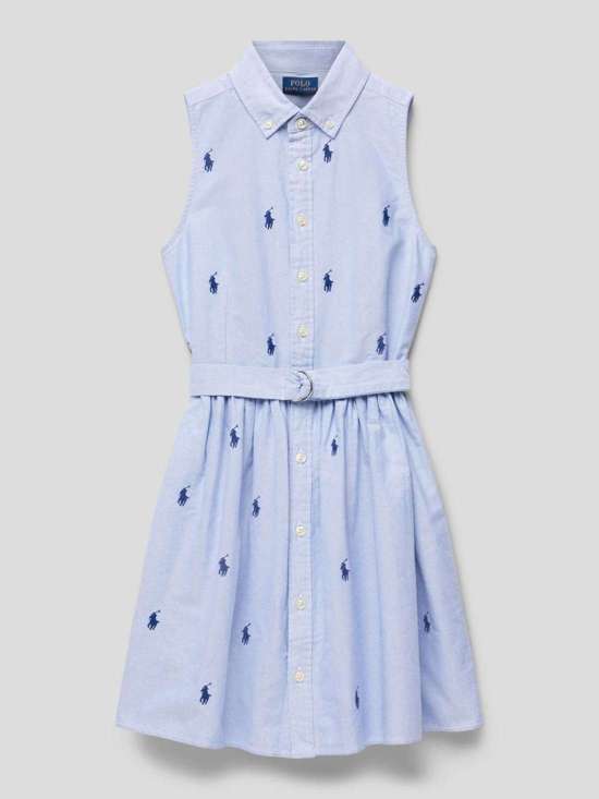 Платье-рубашка с поясом