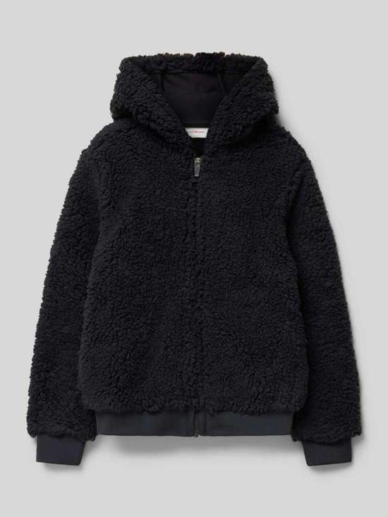 Тедди-куртка стандартного кроя с капюшоном