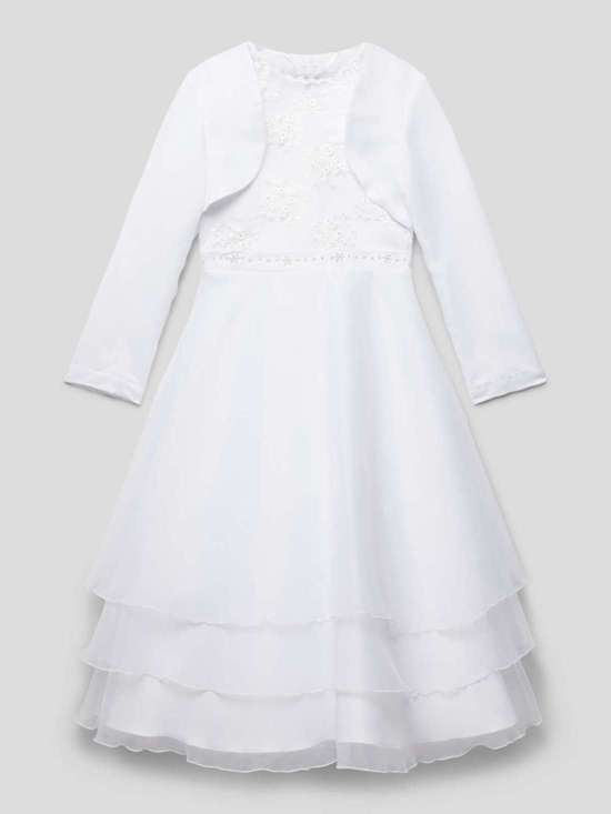 Платье для причастия с кружевом