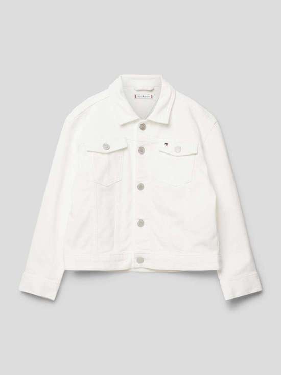 Джинсовая куртка с отложным воротником