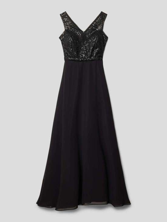 платье с V-образным вырезом