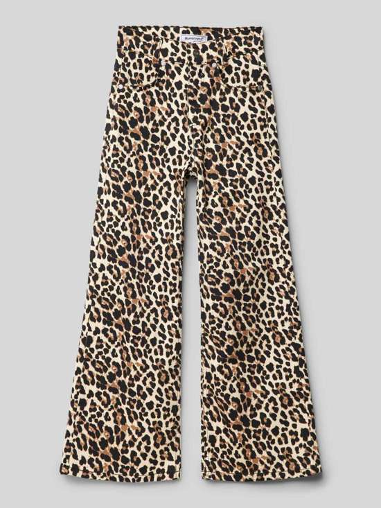 Расклешенные брюки со шлевками для ремня