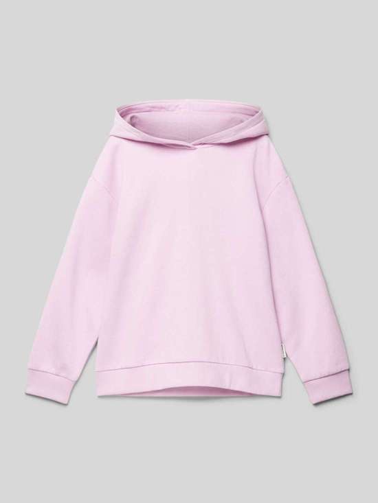 Толстовка комфортного кроя с узорным принтом на спине