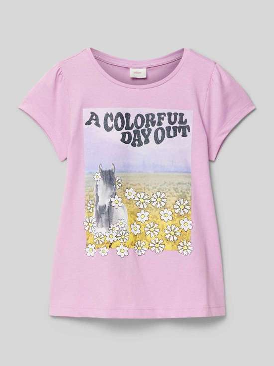 Футболка с мотивным принтом