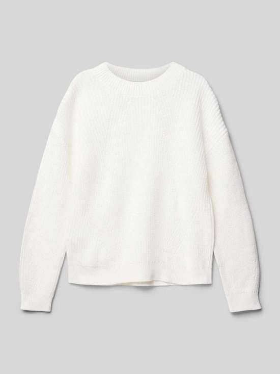 Вязаный свитер с ребристыми манжетами selena