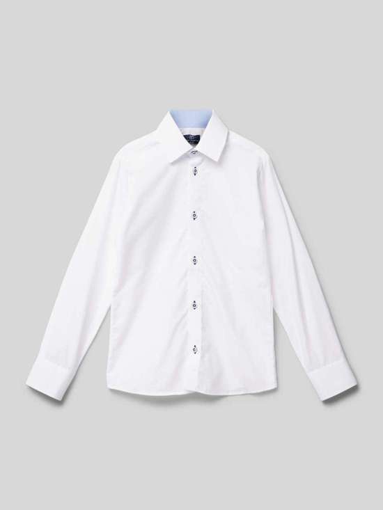 Рубашка приталенного кроя с воротником «Кент»