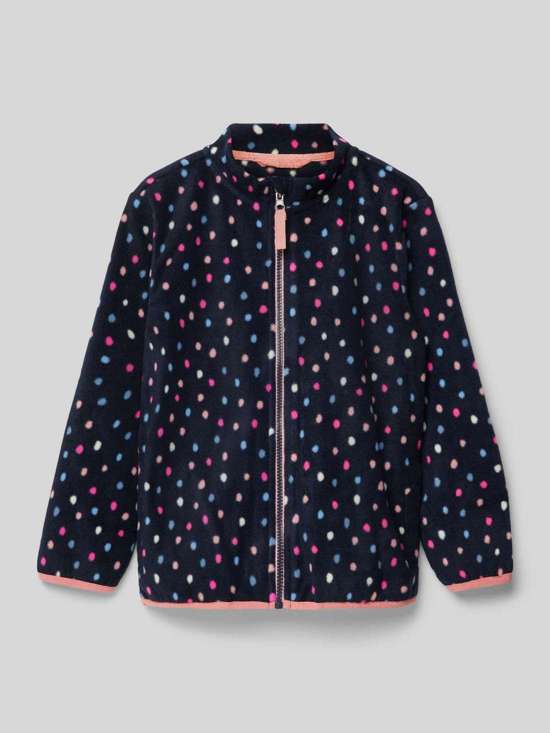 Флисовая куртка с воротником стойкой