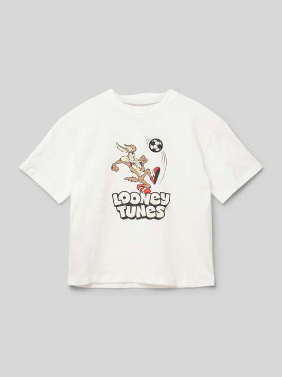 Футболка с круглым вырезом в рубчик