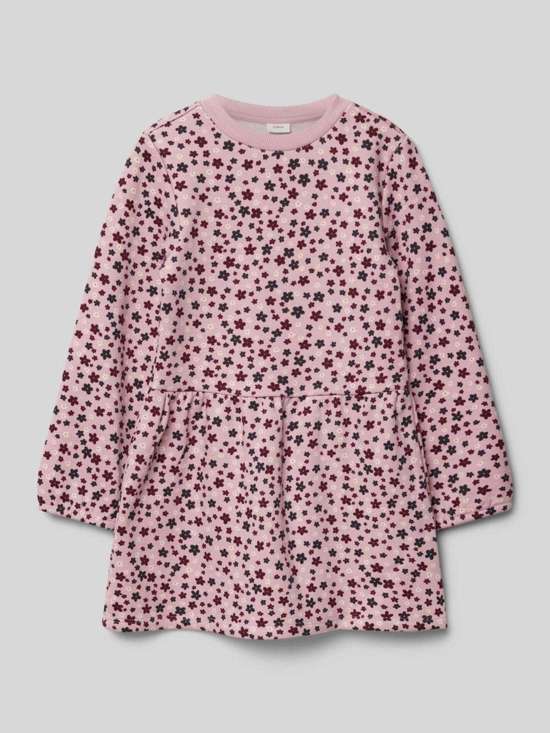 Платье прямого кроя из смесового хлопка с термофлисом