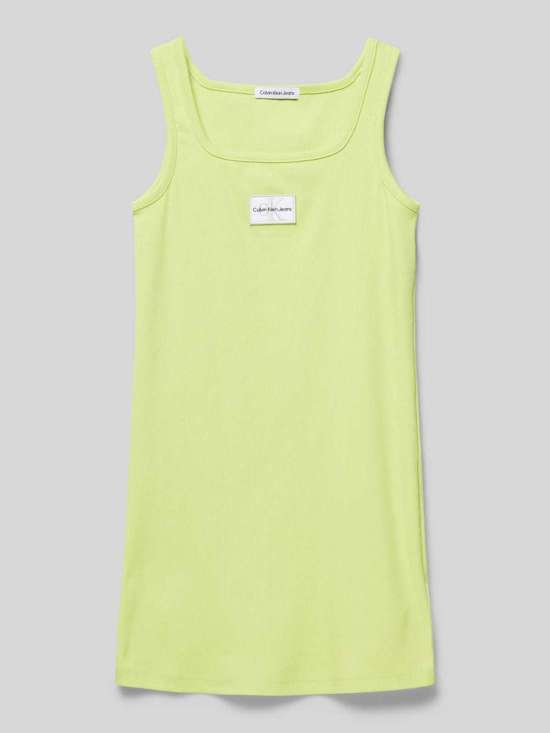 Мини-платье с нашивкой-лейблом