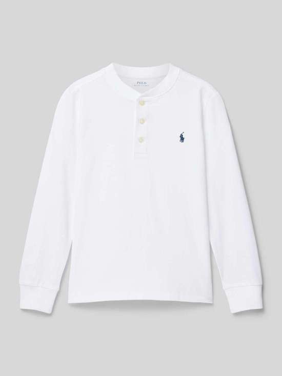 Рубашка с длинными рукавами и круглым вырезом HENLEY