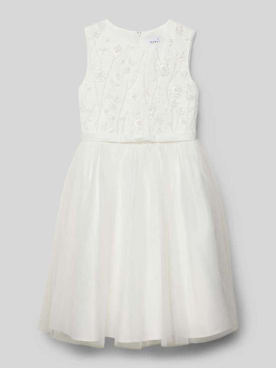 Платье с круглым вырезом