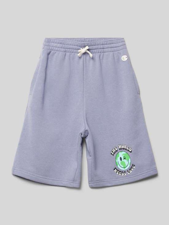 Шорты-бермуды с эластичным поясом и кулиской