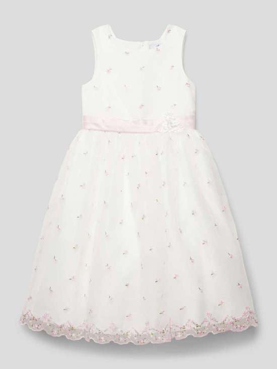 Платье с круглым вырезом