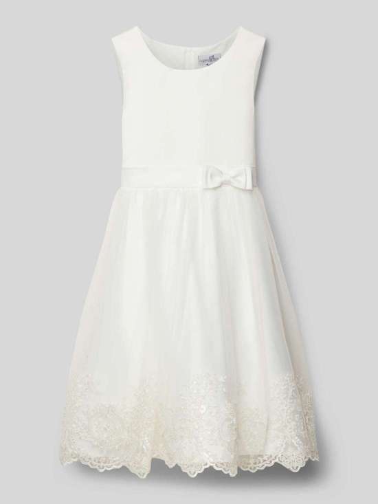 Платье с декоративным бантом