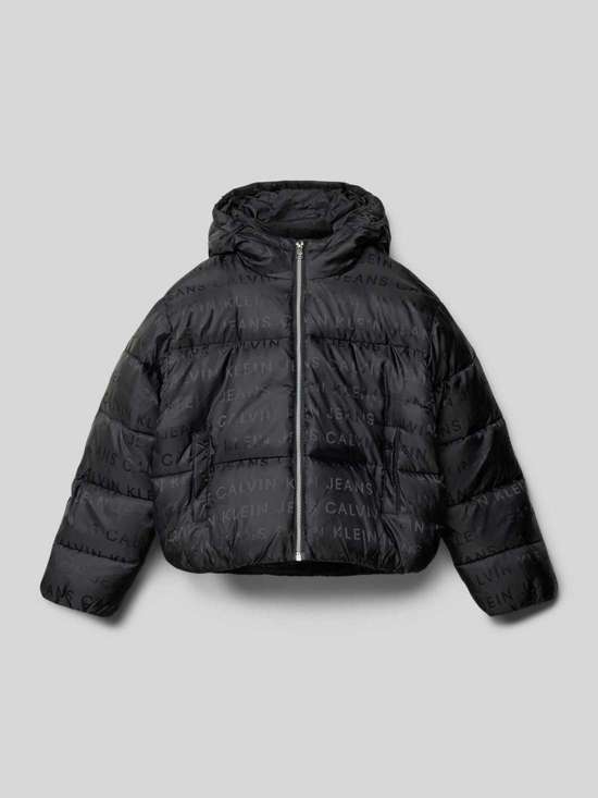 Стеганая куртка с капюшоном