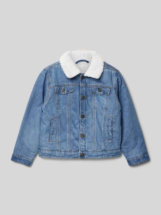 Джинсовая куртка с нагрудными карманами и содержанием шерсти JACK