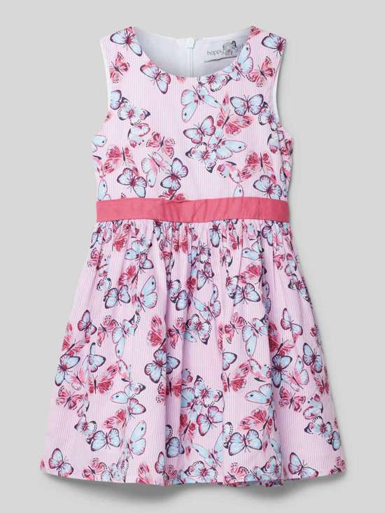 Платье с круглым вырезом