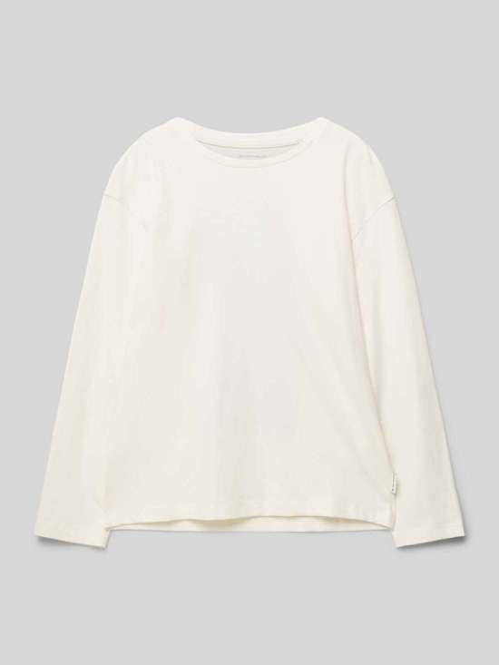 Рубашка оверсайз с длинными рукавами из чистого хлопка с принтом