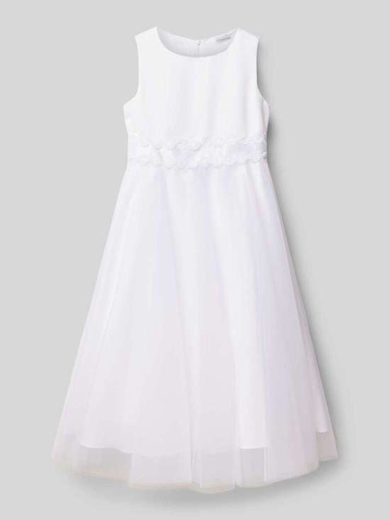 Платье с кружевной отделкой