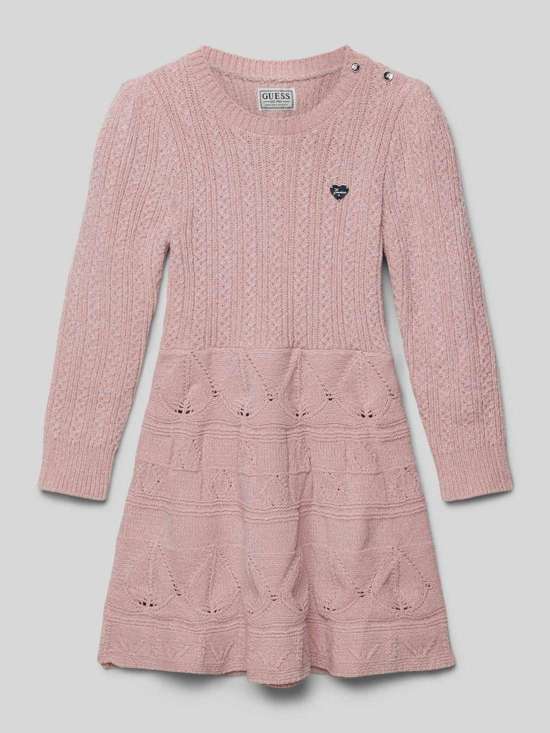 Трикотажное платье с круглым вырезом