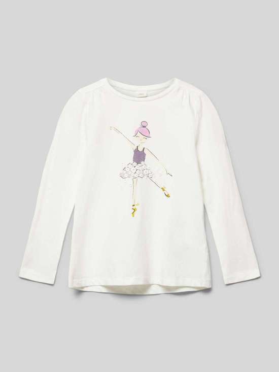 Лонгслив с мотивным принтом