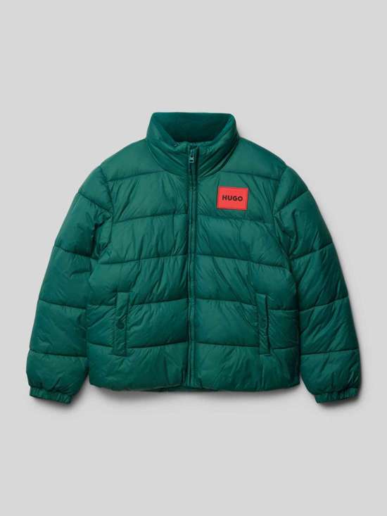 Стеганая куртка с воротником стойкой