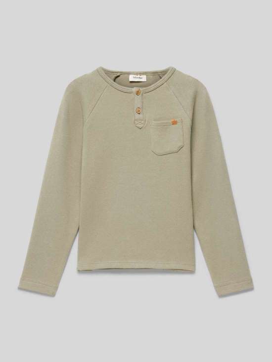 Рубашка с длинным рукавом и планкой на коротких пуговицах