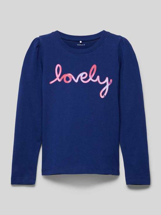 Рубашка с длинными рукавами и круглым вырезом в рубчик FLONNIA