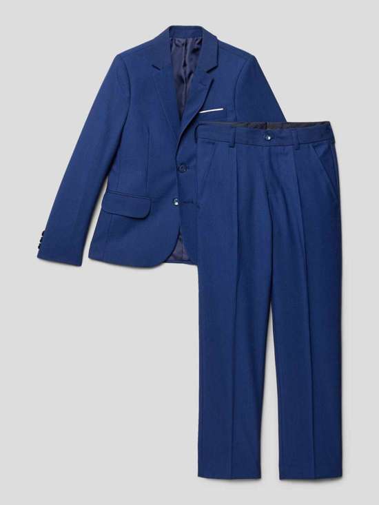 Костюм стандартного кроя однотонного дизайна