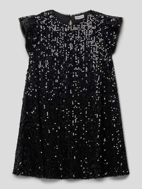 Платье с отделкой пайетками по всей поверхности