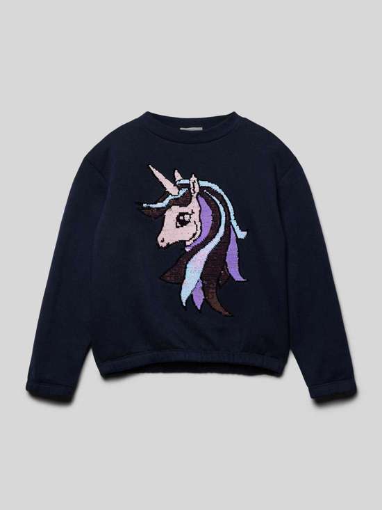 Толстовка обычного кроя из смесового хлопка с интерактивным дизайном