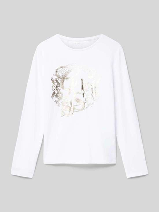 Лонгслив с принтом этикетки