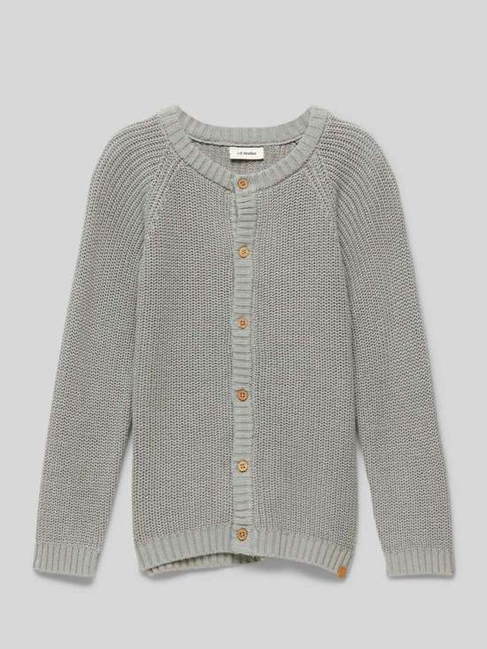 Кардиган из органического хлопка с планкой на пуговицах