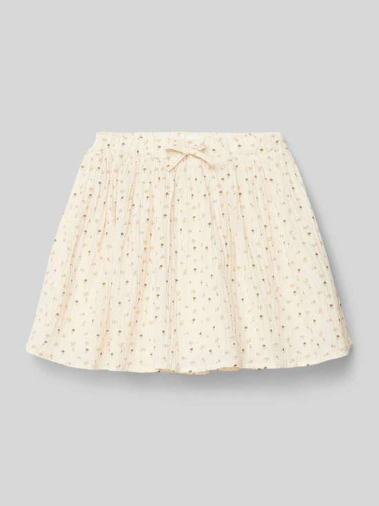 Юбка из натурального хлопка с фактурным узором NOANNA