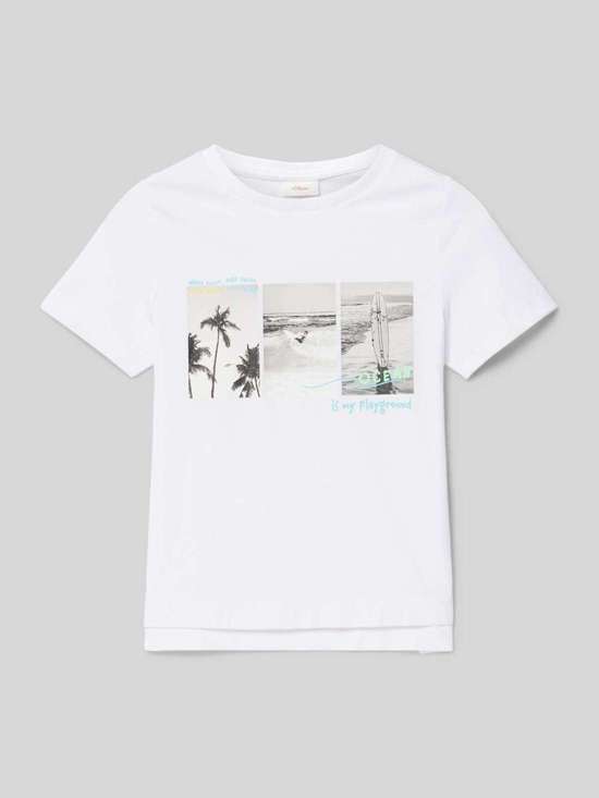 Футболка с мотивным принтом