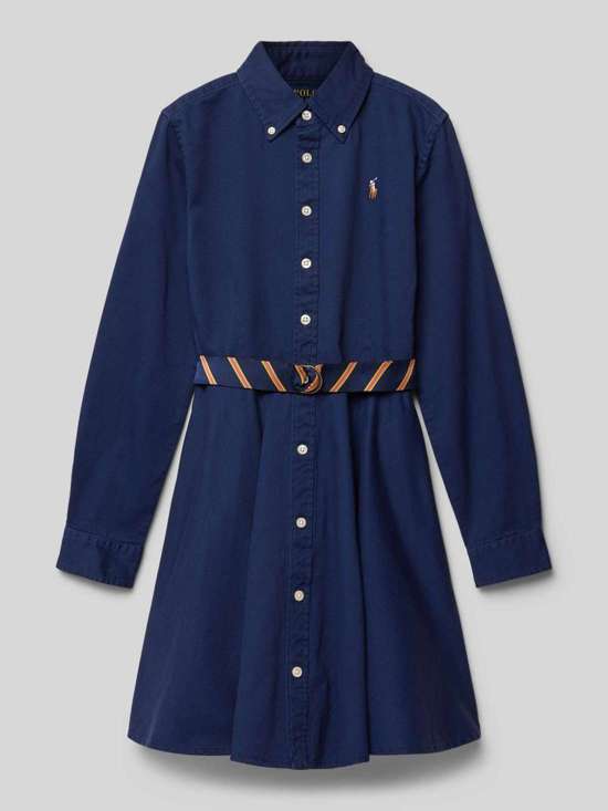 Платье-рубашка с поясом