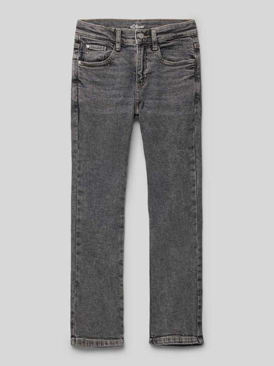 Джинсы стандартного кроя с завышенной талией и расклешенными штанинами