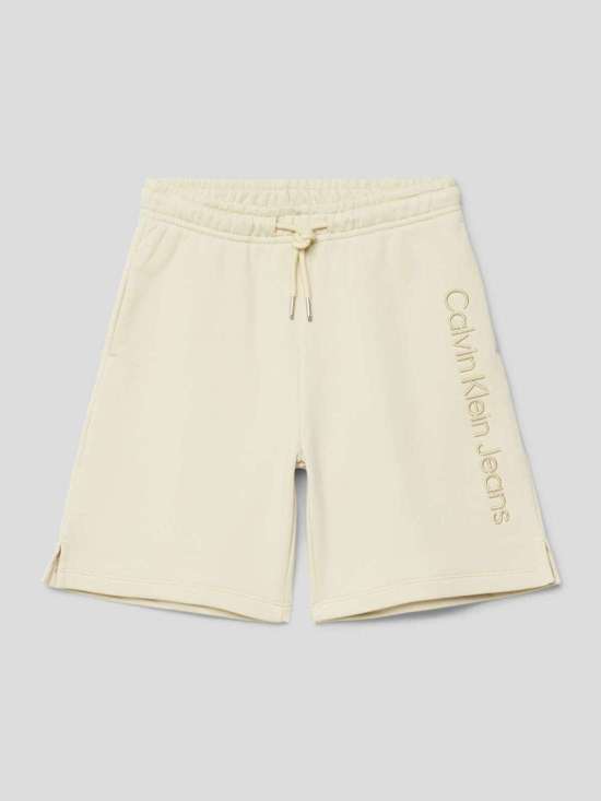 Спортивные шорты с отстрочкой-лейблом