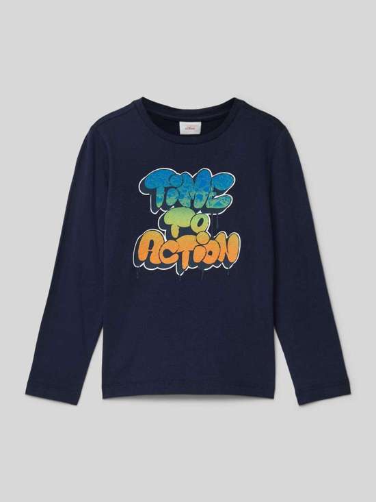 Лонгслив с мотивным принтом