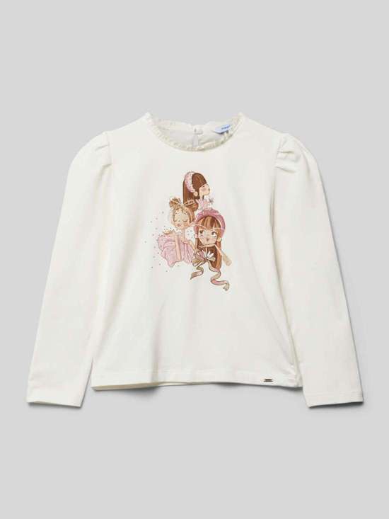 Лонгслив с мотивным принтом