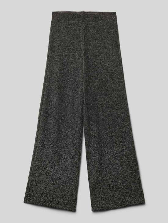 Широкие брюки стандартного кроя с фантазийной пряжей и эластичным поясом QUEEN