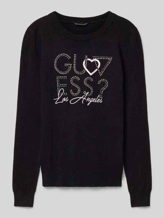 Вязаный свитер с отделкой декоративными камнями